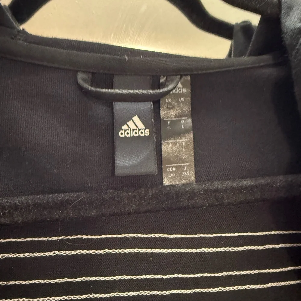 Adidas Black and White Logo Hoodie - Picture 7 of 10